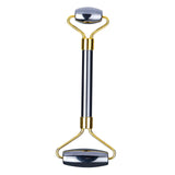 Portable Natural Jade Face Massage Roller Beauty Eye Neck Reduces Eye Puffiness Anti Aging Gua Sha Scraping Board