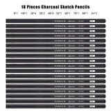 29pcs Drawing Sketch Set Charcoal Pencil Eraser Art Craft Painting Sketching Kit Artist's Pencils Earser Drawing Supplies
