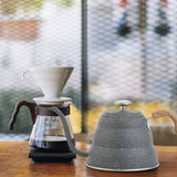 500ml New Coffee Kettle With Thermometer Stainless Steel 304 Painted European Style Gooseneck Kettle Heat Resistant Coffee Pot