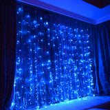 Eu/us-stecker 220 v 110 v Neue Jahr Urlaub Dekoration Flexible Fenster Beleuchtung Weihnachten 3*3 Led vorhang Licht String Hoc