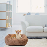 Square Dog Bed House Soft Long Plush Cat Mat Square Cat Bed House Cats Dog Mat Winter Pet Cushion Portable For Pets Cats Basket