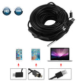 New 1pc 20-Meter Endoscope 5.5mm USB Endoscope With 720P Waterproof Camera For Pipe Car Inspection Endoscopes Dropshipping