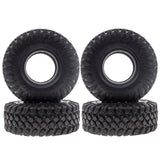 4PCS 128MM 2.2 Rubber Wheel Tires Tyre for 1/10 RC Crawler Car Axial SCX10 90046 RR10 Wraith Traxxas TRX4 TRX-6