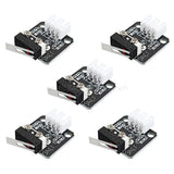 5Pcs 3D Printer Accessories X/Y/Z Axis End Stop Limit Switch 3Pin N/O N/C Control Easy to Use Micro Switch for CR-10 Series