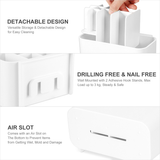 ROSENICE Toothbrush Holder Bathroom Electric Toothbrush Organizer Versatile Storage Holder Detachable for Easy Cleaning