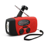 Multifunctional Radio Hand Crank Solar Crank Dynamo Powered AM/FM/WB Weather Radio with Led Lights 4000 MAh Power Bank SOS