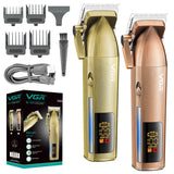 All Metal Electric Hair Clippers For Men Professional Rechargeable Beard Hair Trimmer Cordless Barber Hair Cutting Machine