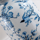 New Chinese Classical Porcelain Table Lamp Foyer Bed Room Blue and White Ceramic Europrean Desk Reading Night Light D30