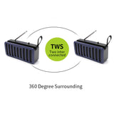 2022.Portable Bluetooth Speakers TWS Wireless Speaker Outdoor FM Sound Bar Surround Deep Bass Subwoofer Waterproof TWS Home