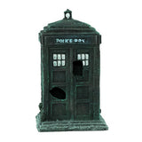 Underwater Landscaping Aquarium Ornament House Accessories Broken Pets Toy Emulation Police Booth Simulation Fish Tank Decor