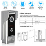 Video Door Phone Doorbell Outdoor Camera IR Night Vision 700TVL Waterproof Video Intercom System Doorphone for Home