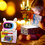 Cute Wake Alarm Clock Smart Alarm Clock With Night Light For Kids Sleep Training Clock   For Boys Girls Gifts Charging Clock