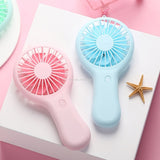 Portable Handheld Mini Air Cooler Silent Fan USB Rechargeable Small Personal Cooling Tools for Home Office Outdoor