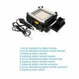 3 In 1 Rework Solder Station 863 Bga Soldering Stations Infrared Rework Station Hot Air Heat Gun Soldering Iron with Wind Nozzle