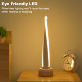 Smart Wooden Led Night Light Table Lamps Modern White Bedside Creative USB for Bedroom Living Room Decor Night Lamp Wooden Base