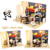 DIY Japanese Style Doll House Miniature DIY Dollhouse With Furnitures Futrue Space Wooden House 3d Miniaturas Toys for Kids Gift