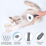 Cat Comb Dog Comb Pet Hair Comb Self Cleaning Slicker Brush for Dog and Cat Removes Hair Massages Gatos Productos Para Mascotas