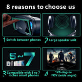 5~7inch VRG Pro 3D VR Glasses Virtual Reality Full Screen Visual Wide-Angle VR Glasses Box For 5 to 7 inch Smartphone Eyeglasses
