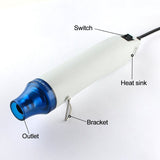 US Plug 110V 300W Mini Portable Heat Gun for Heat Shrink Tubings and Drying Paint Hand-Hold Hot Air Gun
