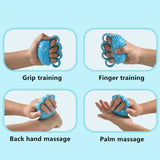 1 Pcs Finger Silicone Grip Ball Massage Rehabilitation Training Elderly Fitness Exercise Golfer Finger Strength Circle Grip