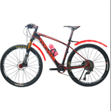 Telescopic Folding Bicycle Fender Taillight Mountain Road Bike Adjustable Mudguard Front Rear Wings For Bicycle Bike Parts