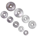 9Pcs/Set CJ0618 Household Small Lathe, Micro Lathe Gear, Metal Exchange Gear Retail