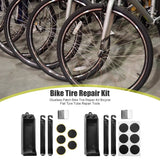 Portable Glueless Patch Bike Tire Repair Kit Bicycle Flat Tyre Tube Repair Tools Set Cycling Accessories