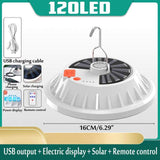 Rechargeable LED Bulb Lamp Remote Control Solar Charge Lantern Portable Emergency Night Market Light Outdoor Camping Home