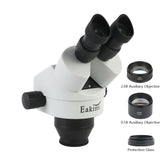 3.5X-90X Continuous Zoom Binocular Stereo Microscope Head WF10X/20MM Eyepiece Rubber Eye-guards For Phone PCB Soldering Repair