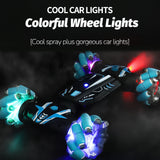 JC-01 RC Stunt Car 2.4GHz 4WD Watch Gesture Sensor Control Deformable Car All-Terrain Auto-demo with Spray Light Music for Kids