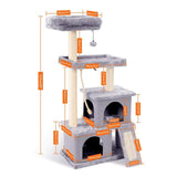 Domestic Delivery Cat Toy Scratching Wood Climbing Tree Mouse Toy Cat Jumping Toy  Climbing Frame Cat Furniture Scratching Post