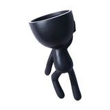 Human Shaped Gift Succulent Pot Ceramic Planter Office Craft Small Home Decor Multifunctionmu Garden Patio For Desktop Balcony