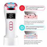 7in1 EMS LED Photon Therapy Sonic Vibration Wrinkle Remover Hot Cool Skin Cleaner Cleansing Rejuvenation Facial Massage Portable