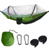Y5JC 1-2 Person Portable Outdoor Hammock with Net Parachute Camping Hanging Sleeping Bed