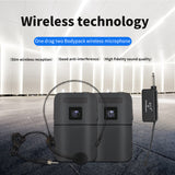 2pcs Wireless Microphone Clip Lapel Microphones Portable Lapel Clip VHF Microphone With USB Cable And Transmitter
