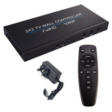 2021 New Vedio Connection Supplies Universal HDMICompatible Video Wall Controller Splitter 2X2 Universal Video Accessories