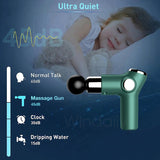 Mini LCD Massage Gun 32 Speed Touch Screen Deep Tissue Percussion Muscle Mini Massager Fascial Gun For Pain Relief Body Massage