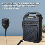 Walkie talkie UHF 400-470MHz Wireless two way intercom amplifier Remote Speaker Microphone  TF Card Bluetooth-compatible