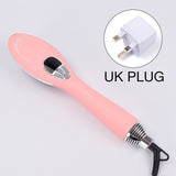 Electric Hair Brush Dryer Comb Vibration massager Fast Hair Straightener Comb Negative ions Wet & Dry Hair Care Styling Tools