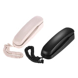 Mini Phone Wall-mounted Landline Telephone Home Phone Desktop Corded Fixed Wired Phone for Office Business Home Hotel