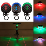 Laser taillights mountain bike bicycle lights Starry parallel line warning LED lights cycling equipment Bicycle Lights