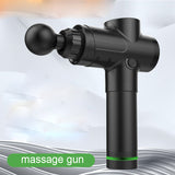 Electric Massage Fascia Gun Relaxing Muscle Fitness Deep Vibration Neck Membrane Grab Fascia Gun Masajeador Electrico Type B