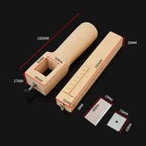 Adjustable Leather Straps Cutter Leather Belt Cutting Tool Wooden Leather Strips Cutter DIT Hand Leathercraft Tools