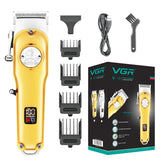 Professional full metal hair clipper electric hair trimmer for men rechargeable hair cutting machine adjustable hair cut