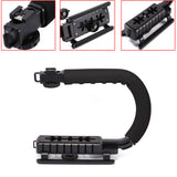 C-Shape Video Handle Stabilizer Grip Bracket Holder Video Camera Stabilizers For SLR DV Cameras Free Shipping Camera Accessories