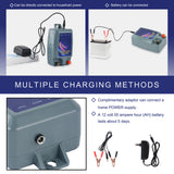 Electric Fence for Animals 12V Pulse Electric Fence Energizer 10KM Digital display panel Safety Waterproof Farm Poultry Alert