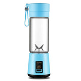 Portable Blender USB Mixer 304 Stainless Steel Blades Electric Juicer Smoothie Blender Mini Food Processor Lemon Squeezer