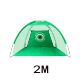 2M Golf Practice Net Golf Cage Foldable Oxford Cloth Golf Hitting Cage Garden Grassland Golf Training Aids