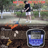 Portable Metal Finder Quick Metal Finder Metal Detecting Tool Treasure Gold Finder Underground Metal Detector LCD Backlit Screen