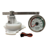 Marine Boat 85mm Rudder Angle Gauge Chrome 316L Bezel 9-32V 0-190Ω